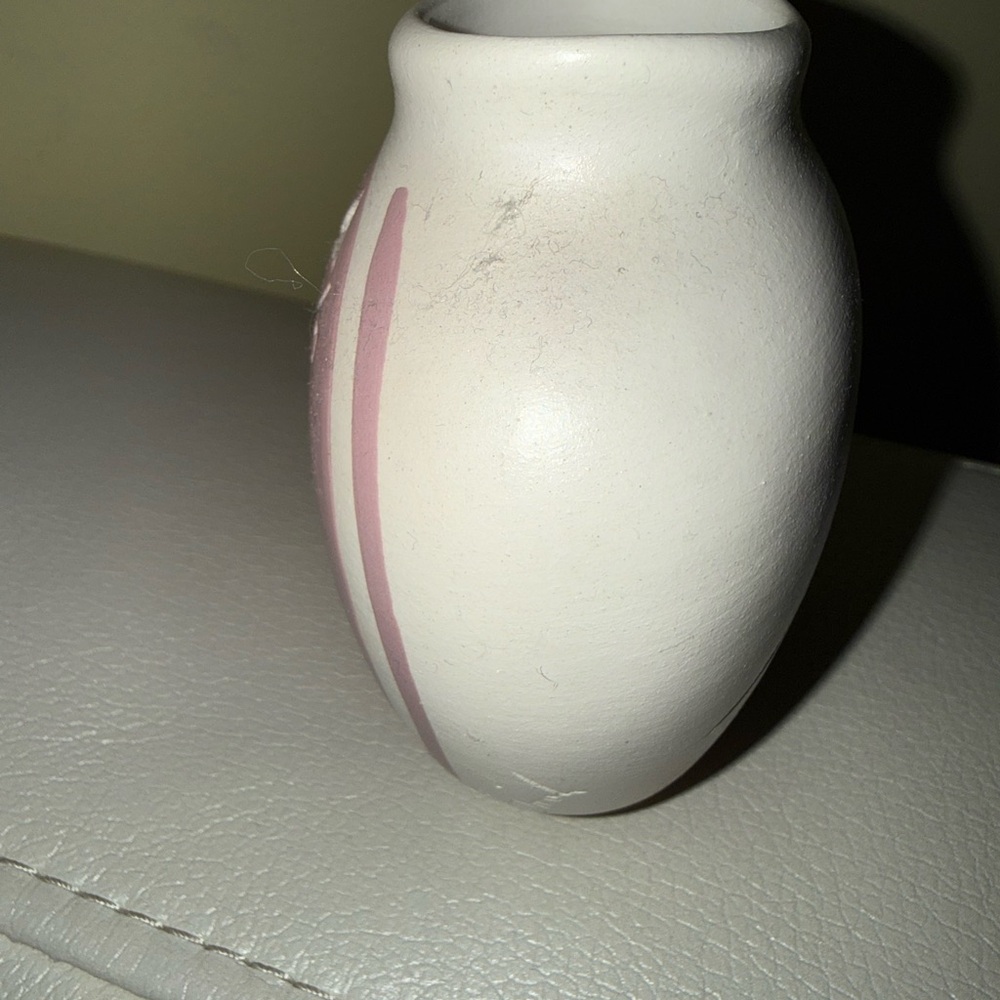 Pink and White Decorative Vase - Picture 7 of 9